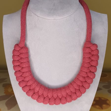'Danni' Macrame Chunky Necklace with Magnetic Clasp Fastening