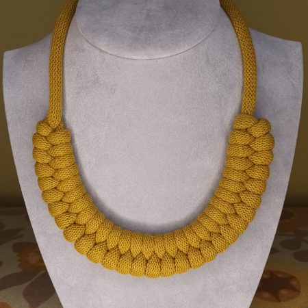 'Danni' Macrame Chunky Necklace with Magnetic Clasp Fastening