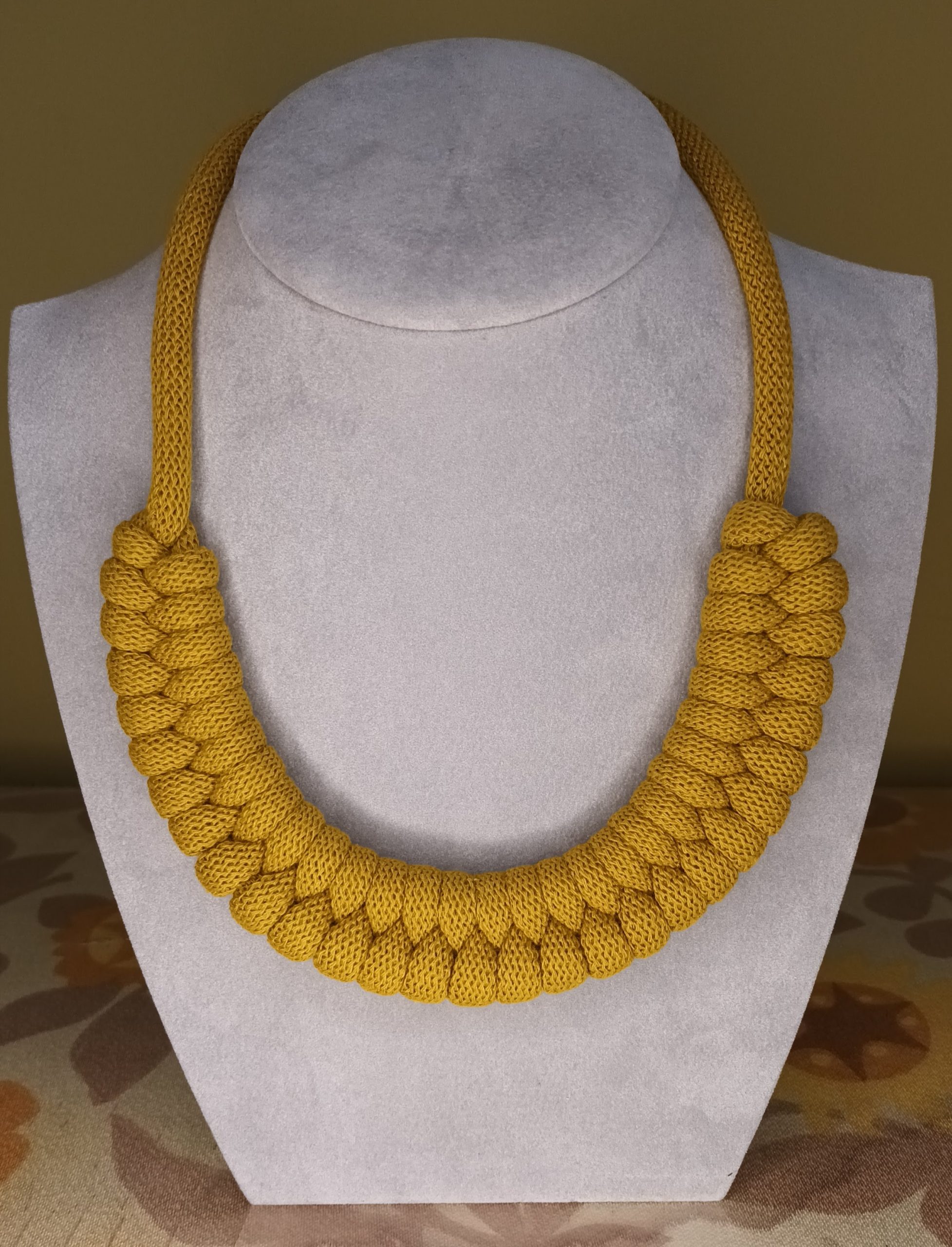 'Danni' Macrame Chunky Necklace with Magnetic Clasp Fastening