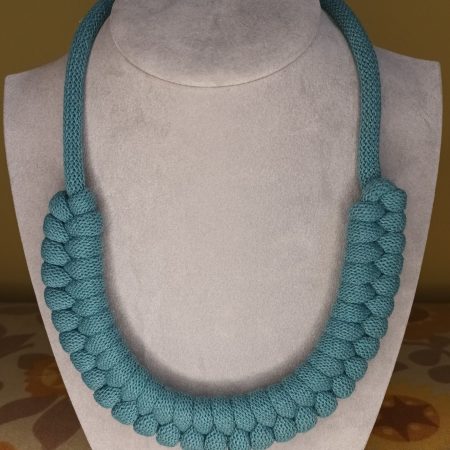 'Danni' Macrame Chunky Necklace with Magnetic Clasp Fastening