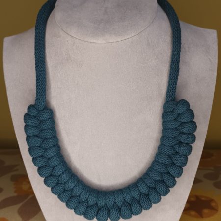 'Danni' Macrame Chunky Necklace with Magnetic Clasp Fastening