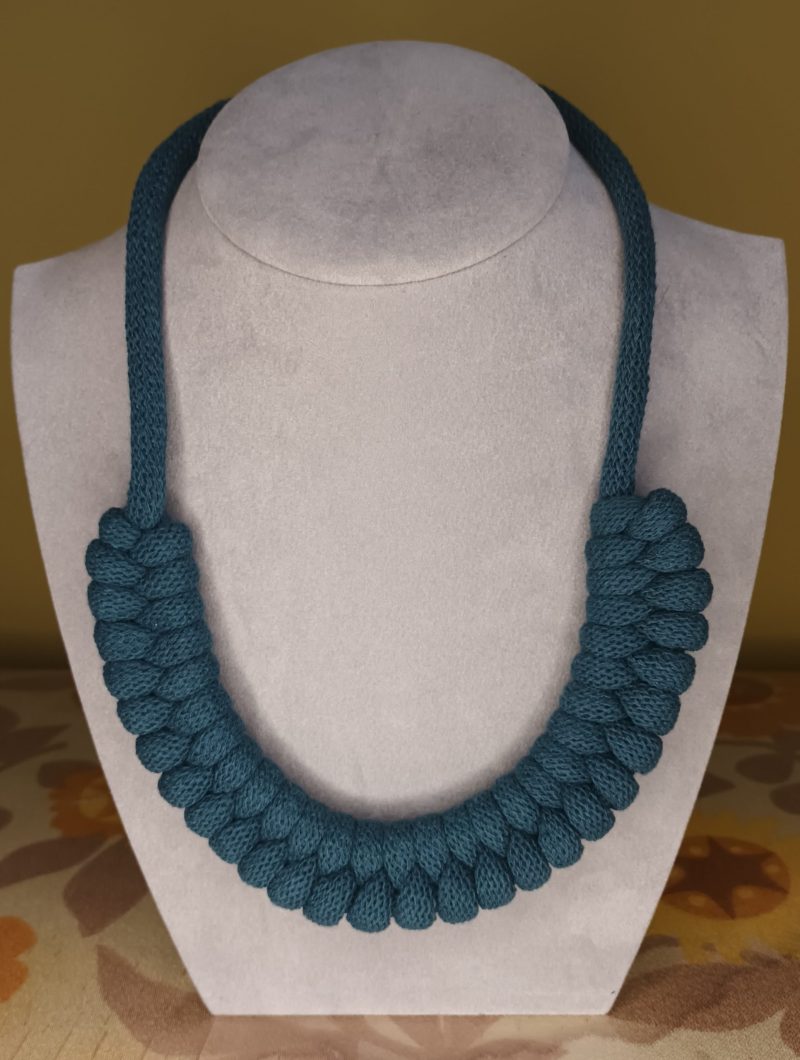 'Danni' Macrame Chunky Necklace with Magnetic Clasp Fastening