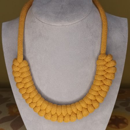 'Danni' Macrame Chunky Necklace with Magnetic Clasp Fastening