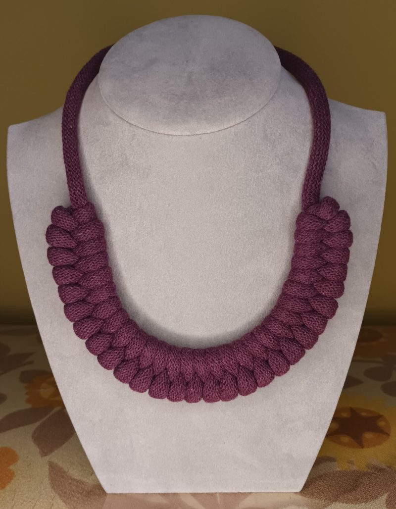 'Danni' Macrame Chunky Necklace with Magnetic Clasp Fastening