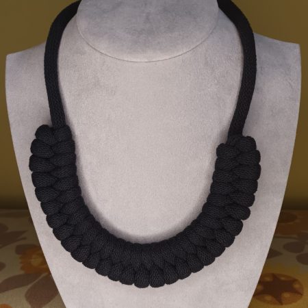 'Danni' Macrame Chunky Necklace with Magnetic Clasp Fastening
