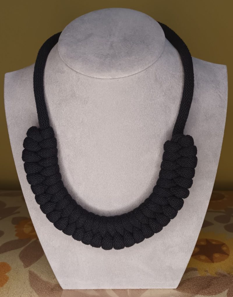 'Danni' Macrame Chunky Necklace with Magnetic Clasp Fastening