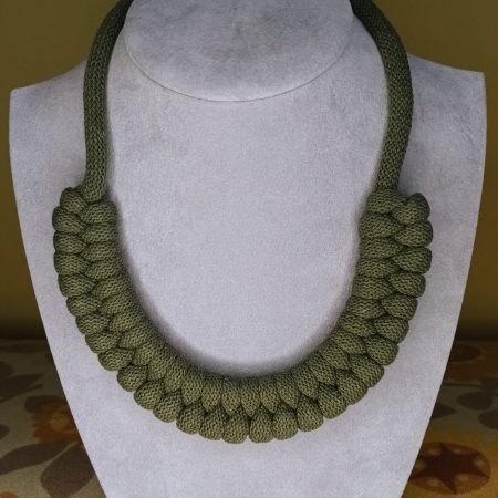 'Danni' Macrame Chunky Necklace with Magnetic Clasp Fastening