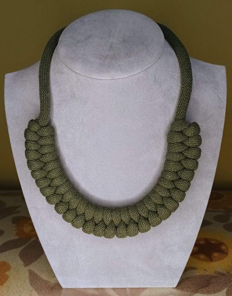 'Danni' Macrame Chunky Necklace with Magnetic Clasp Fastening
