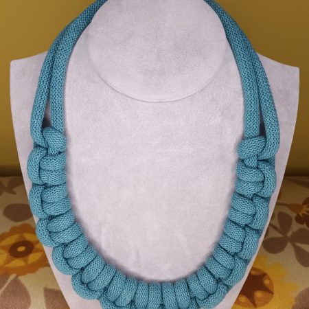 'Mandy' Macrame Chunky Necklace with Magnetic Clasp Fastening