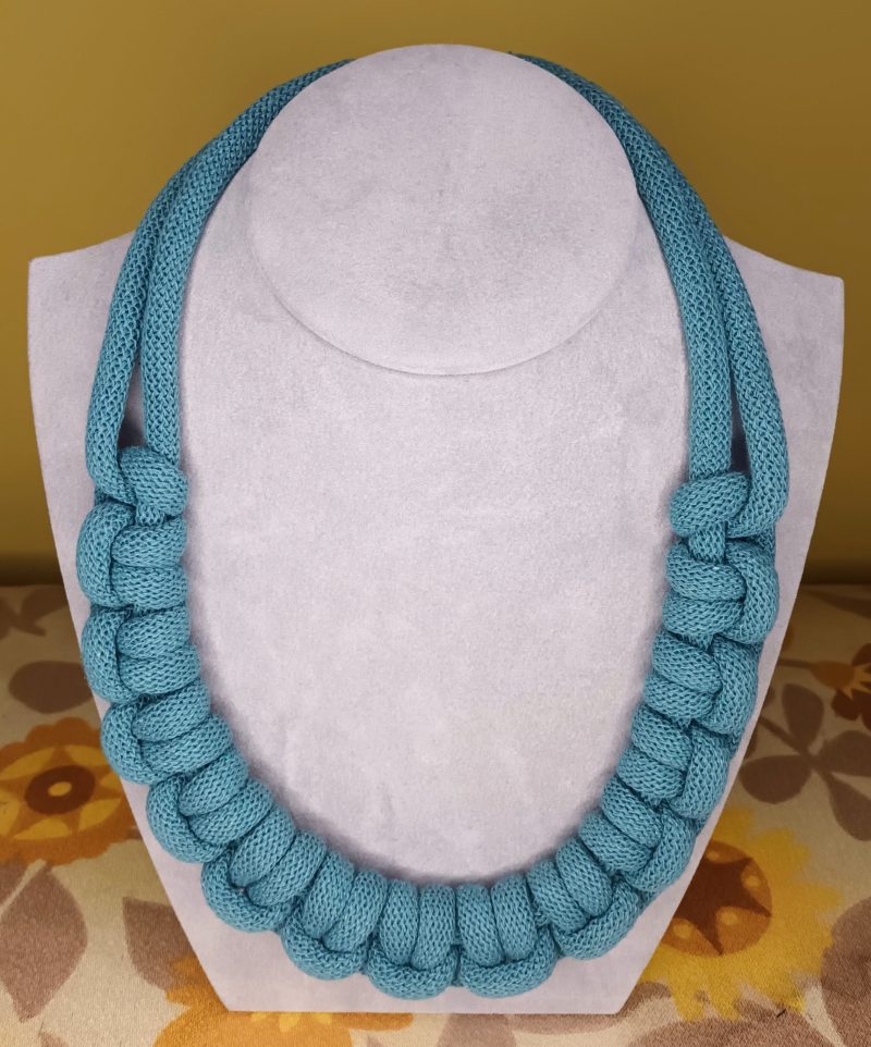 'Mandy' Macrame Chunky Necklace with Magnetic Clasp Fastening