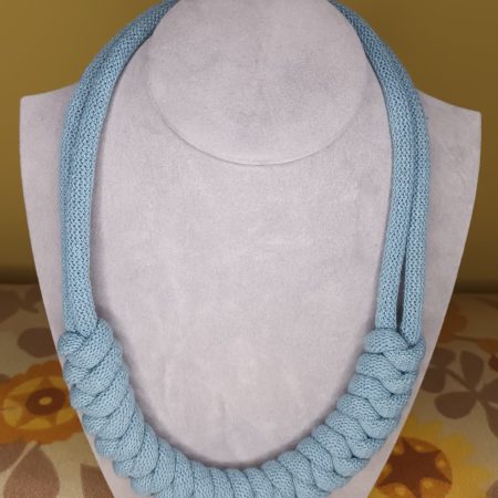 'Lian' Macrame Chunky Necklace with Magnetic Clasp Fastening