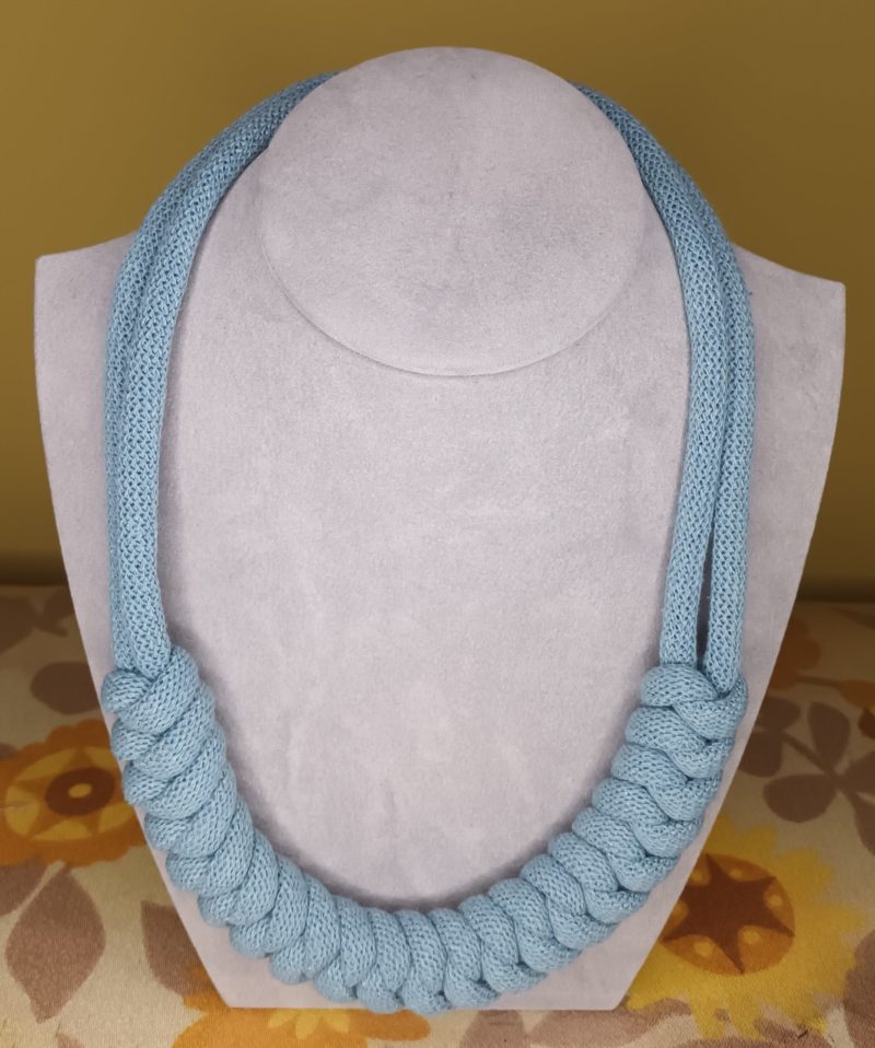 'Lian' Macrame Chunky Necklace with Magnetic Clasp Fastening