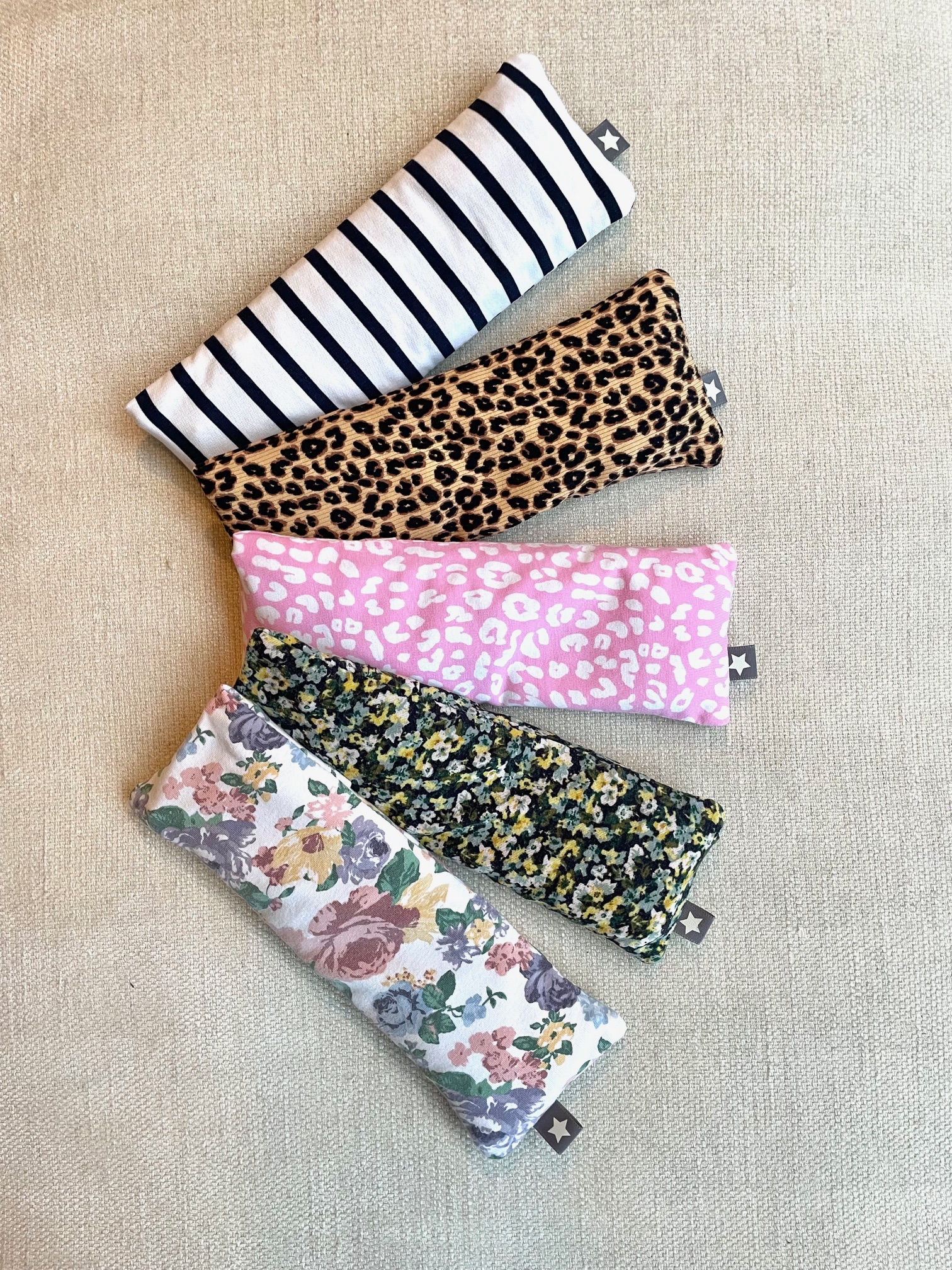 Weighted lavender eye pillow with removable cover (Various patterns available)