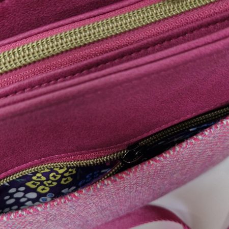 Eden crossbody bag in tweed & faux leather