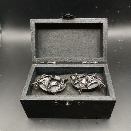 Chiroptera Cufflinks - "Chains of Night" | handmade jewellery | accessories | bat | chains | resin