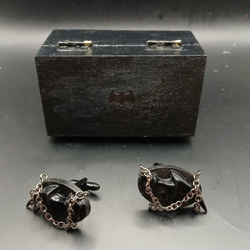 Chiroptera Cufflinks - "Chains of Night" | handmade jewellery | accessories | bat | chains | resin