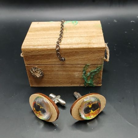 "Eyes of the Kraken" Cufflinks | handmade jewellery | accessories | resin