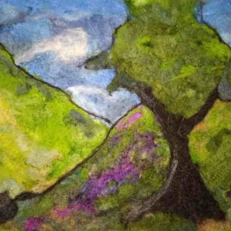 Bespoke felted scenes on canvas