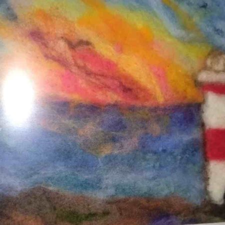 Bespoke felted scenes on canvas