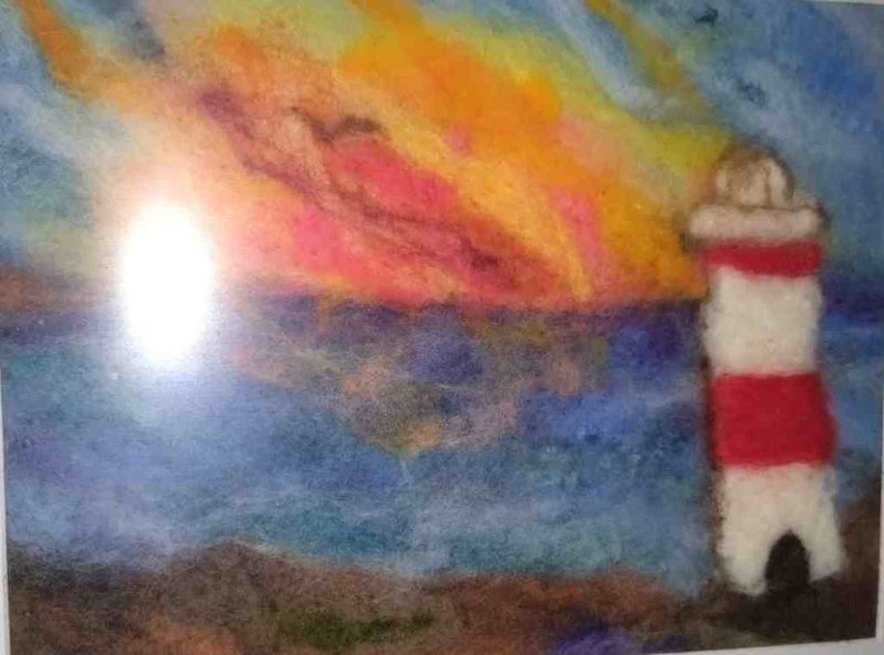 Bespoke felted scenes on canvas