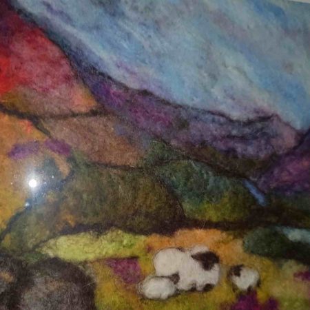 Bespoke felted scenes on canvas