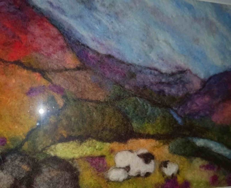 Bespoke felted scenes on canvas