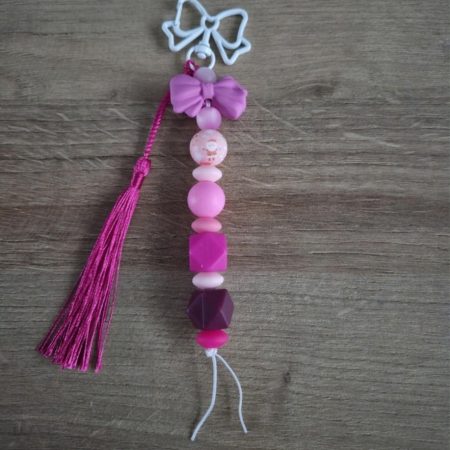 Beaded Christmas Keyring