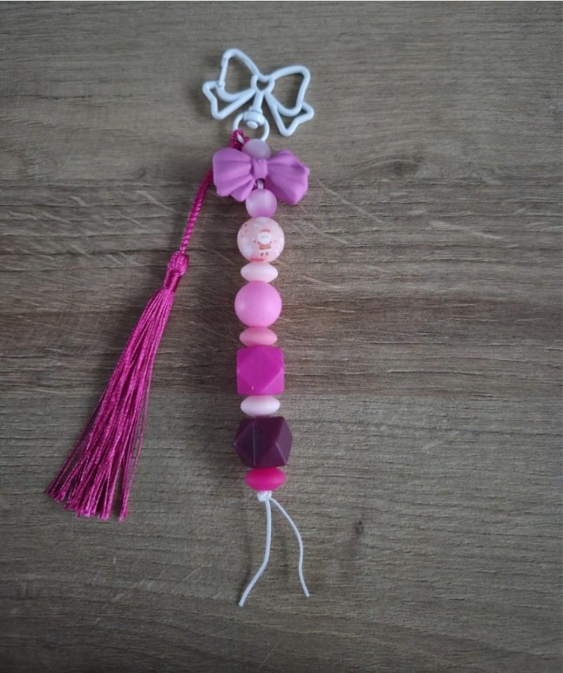 Beaded Christmas Keyring