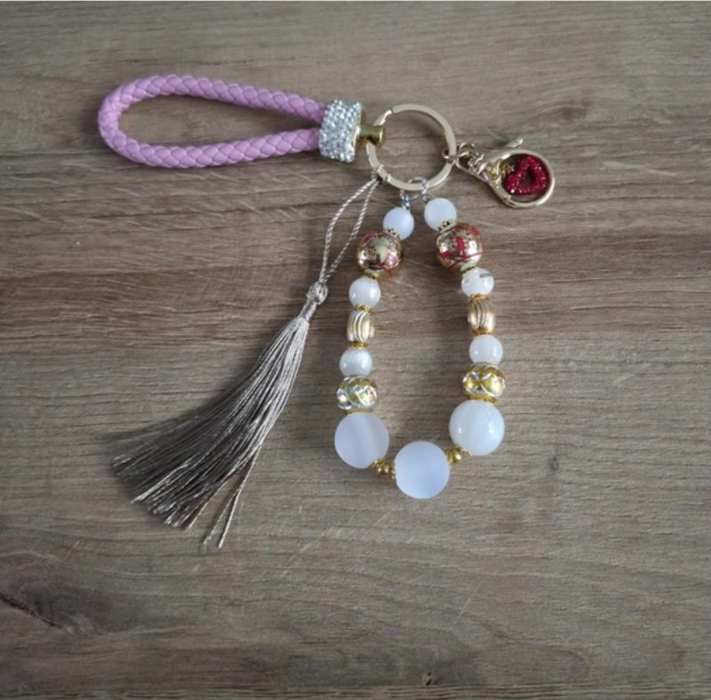 Beaded Christmas Keyring