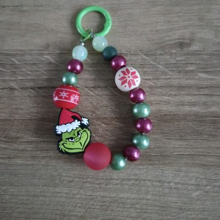 Beaded Christmas Keyring