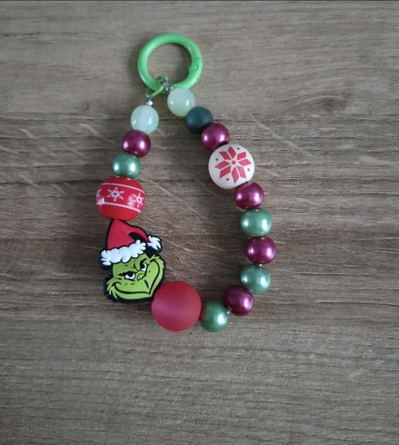 Beaded Christmas Keyring