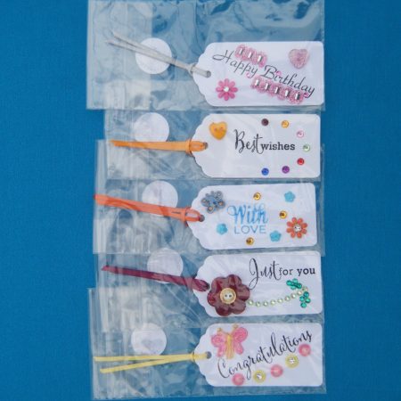 Hand decorated gift tags