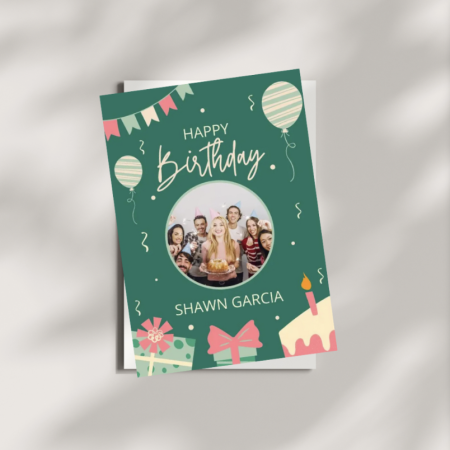 Personalised Happy Birthday Card | Instant Download | Digital Birthday Card | Gift for her