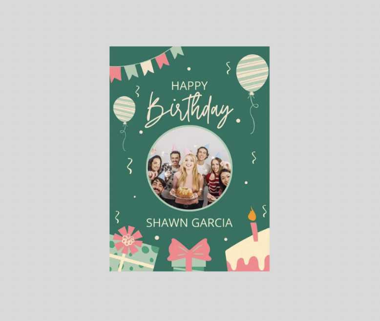 Personalised Happy Birthday Card | Digital Instant Download