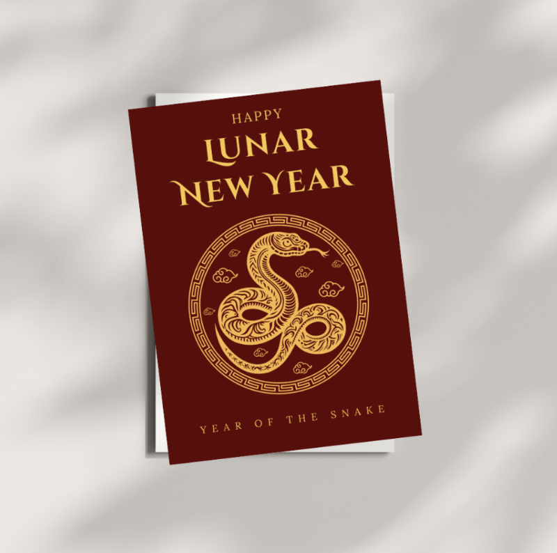 Chinese New Year Card | Instant Download | Editable Chinese New Year ...
