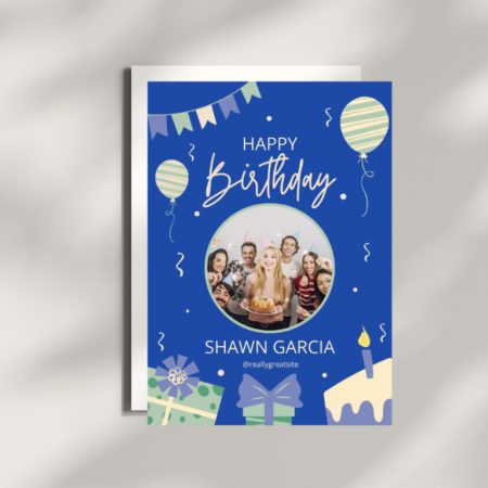 Personalised Happy Birthday Card | Digital Instant Download