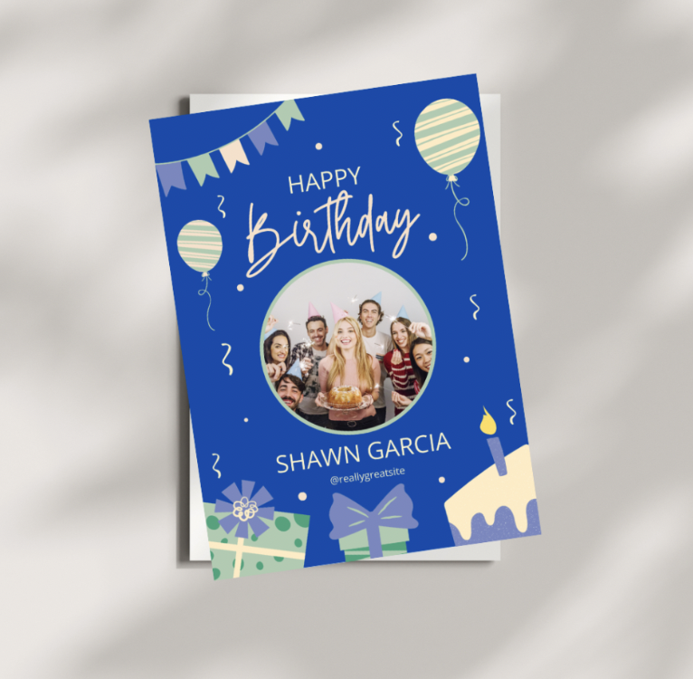 Personalised Happy Birthday Card | Digital Instant Download
