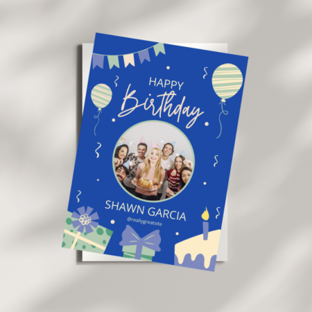 Personalised Happy Birthday Card | Digital Instant Download