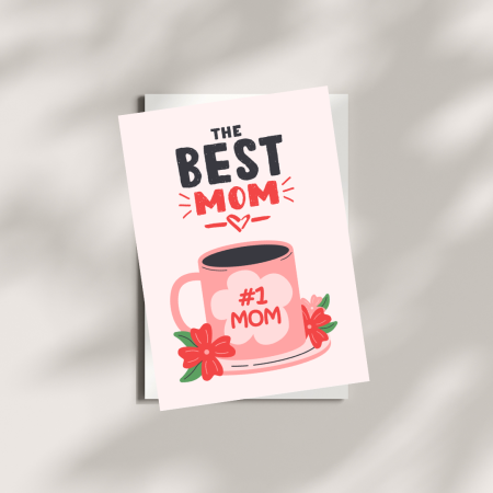 Personalised Mothers Day Card | Instant Download | Editable Greeting card | Best Mom Greeting card