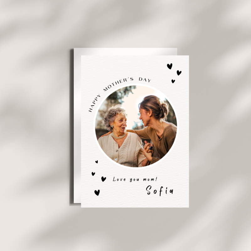 Personalised Mothers Day Card Instant Download PDF