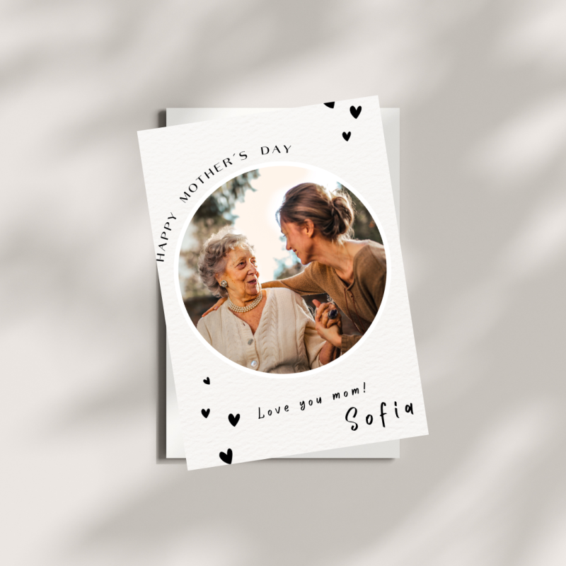 Personalised Mothers Day Card Instant Download PDF