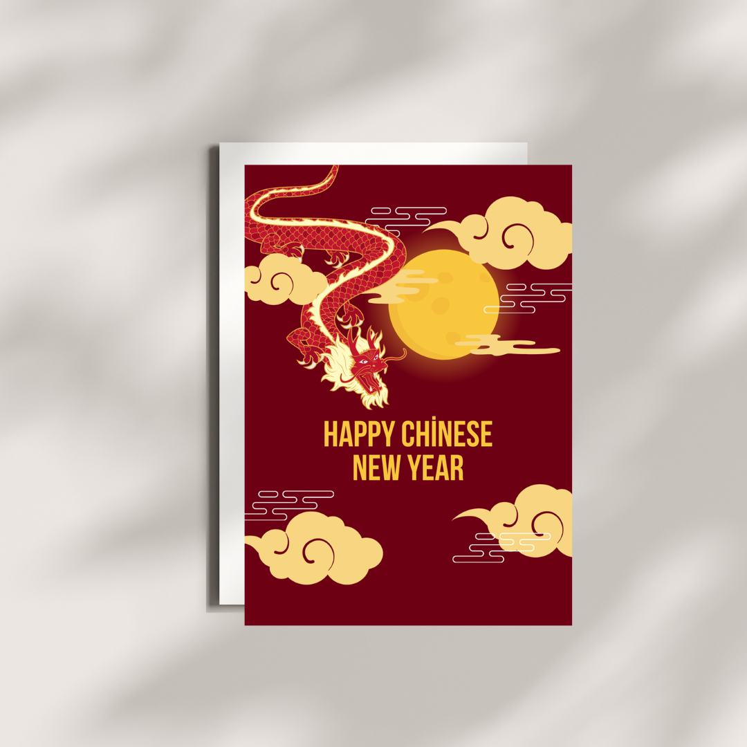 Chinese New Year Card | Instant Download | Editable Chinese New Year Card | New Year Card
