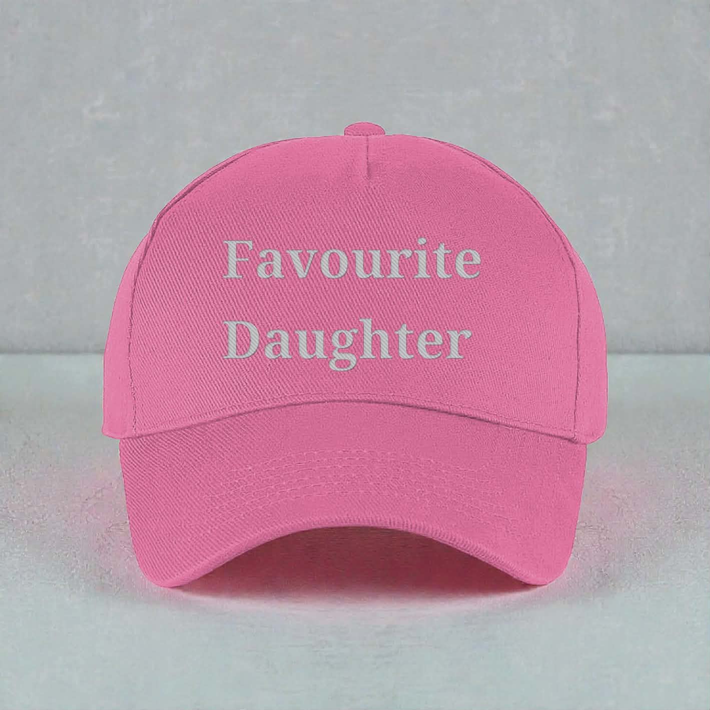 Favourite Daughter Embroidered Hat, Adjustable Baseball Cap, Cute Gift for Daughter, Gift for her