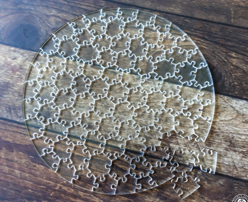 127 Piece Clear Acrylic Puzzle