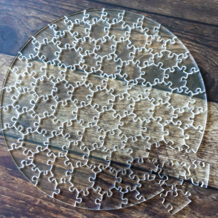 127 Piece Clear Acrylic Puzzle