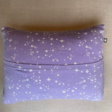 Mini pillow with removable cover ("Lilac Dreams")