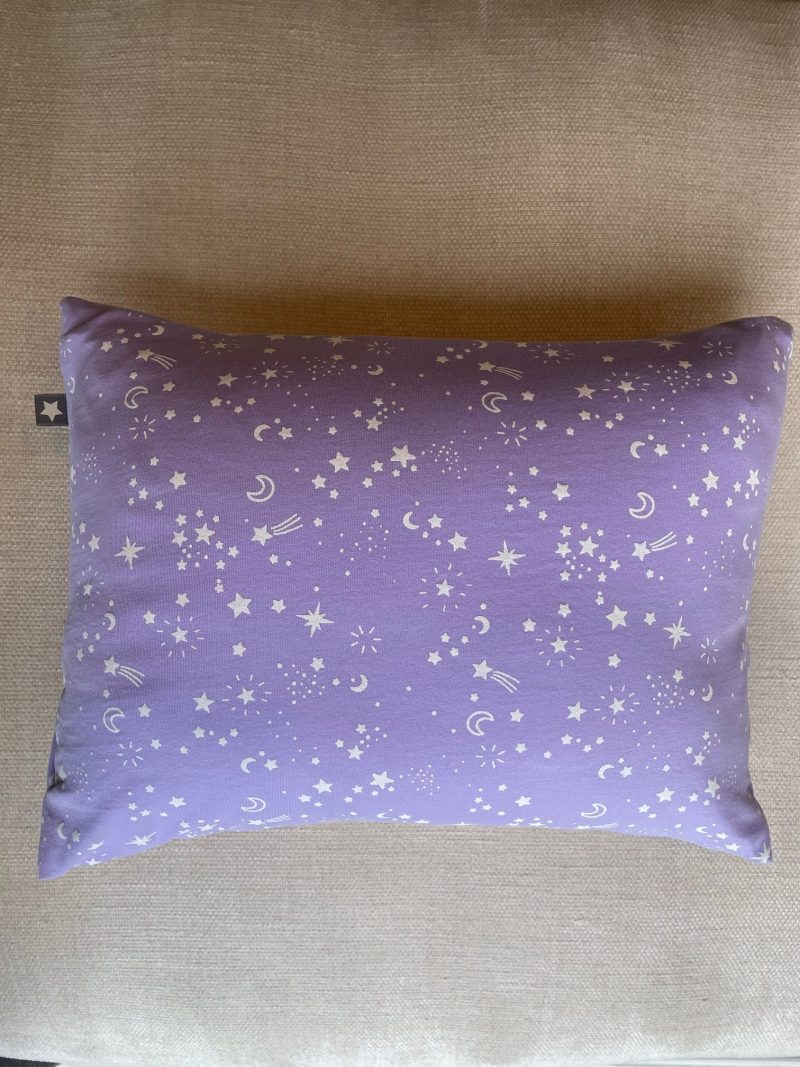Mini pillow with removable cover ("Lilac Dreams")