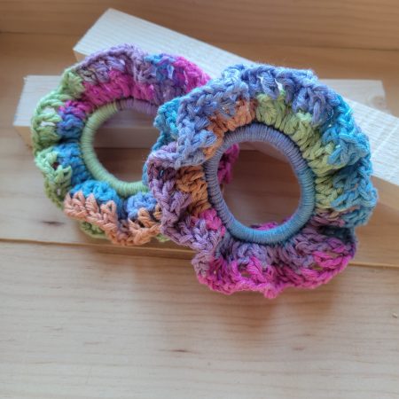 Whimsy Ruffle Crochet Scrunchie