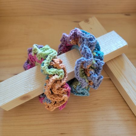 Whimsy Ruffle Crochet Scrunchie