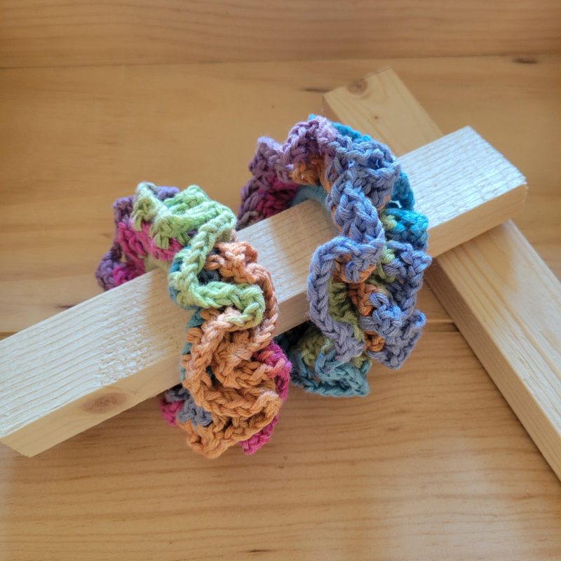 Whimsy Ruffle Crochet Scrunchie